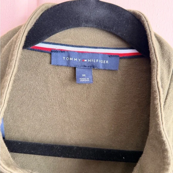 Tommy Hilfiger  Green Military Style Women's Cotton Jacket Sz medium - Picture 2 of 6